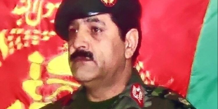 د وسله وال پوځ پخوانی جنرال لعل جان ظهیر ومړ