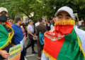 په واشنګټن او لندن کې ؛ لسګونه افغانانو د پاکستان پر ضد لاریون کړی