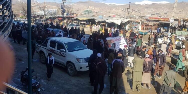 په وردګو کې لاریونوال: نړۍ دې د امریکا د بې عدالتیو مخه ونیسي