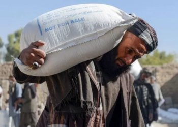 پنځو ولایتونو کې د کار په بدل کې پر خلکو غنم ویشل کېږي