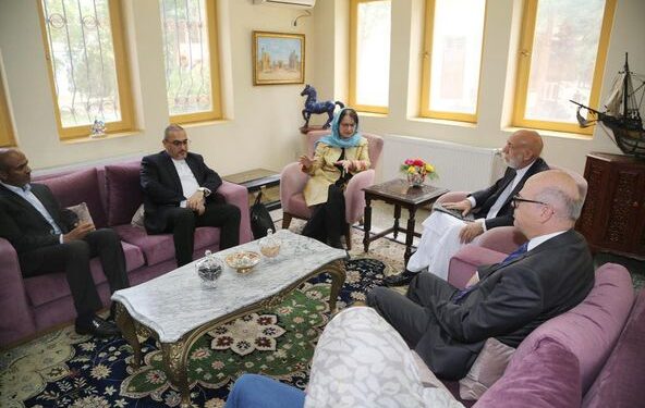 حامد کرزي د افغانستان لپاره د م.م له ځانګړې استازې سره لیدلي