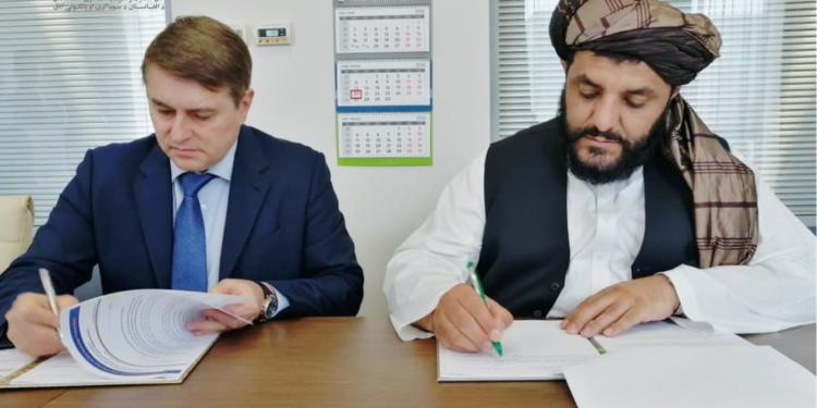 روسیې او افغانستان د سوداګرۍ د پراخولو تړون لاسلیک کړ