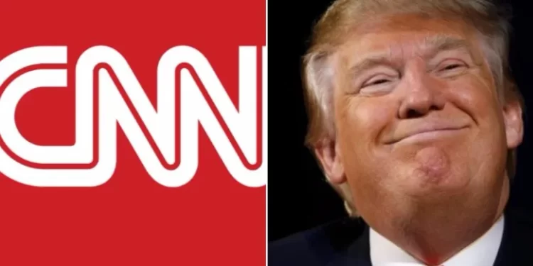 ټرمپ پر CNN ټلویزیون عریضه کړې ده