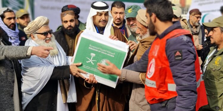 د سعودي عربستان د خوراکي توکو د مرستو لړۍ افغانستان کې پیل شوه