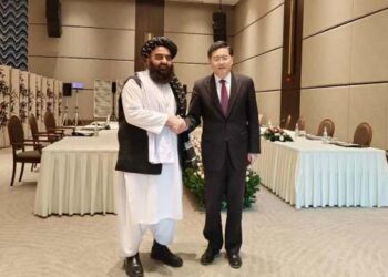 چين ګانګ د افغانستان د سرپرست حکومت د بهرنيو چارو وزير سره وکتل