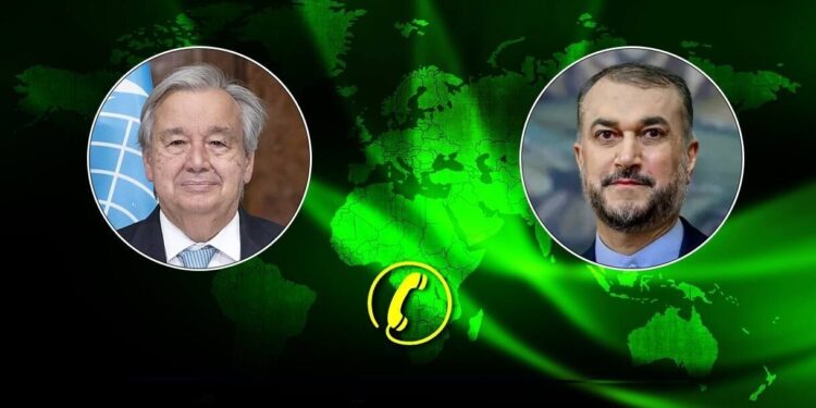 امیر عبداللهیان او ګوترېش د افغانستان په اړه خبرې کړې دي