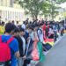 بلجیم کې سلګونه افغان کډوالو لاریون کړی