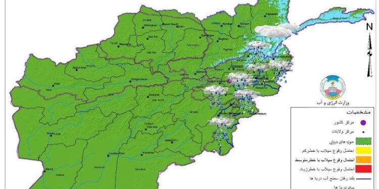 په یو شمېر ولایتونو کې د سېلابونو راوتلو او اوبو کچې لوړېدو اټکل شوی