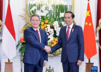 لي چيانګ د اندونيزيا له ولسمشر جوکو ويدودو سره وکتل