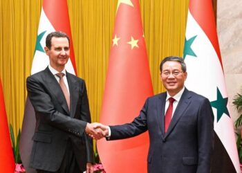 لي چيانګ د سوريې له ولسمشر بشار الاسد سره وکتل