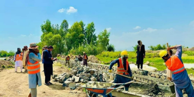 خوست کې د څه باندې سل زره ډالرو په ارزښت یو کانال جوړیږي