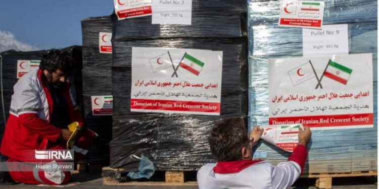 ایران د هرات زلزله ځپلو سیمو ته د مرستو پنځمه جوپه استولې
