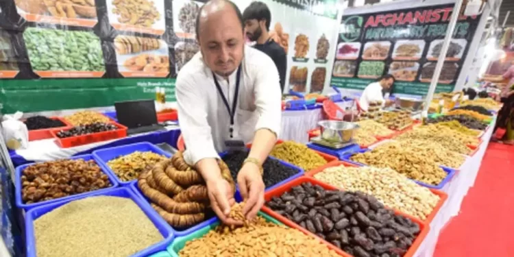 د افغانستان وچه مېوه په عمان کې نندارې ته اېښودل شوې
