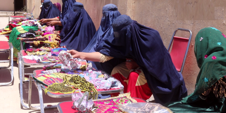 خوست کې لسګونو ښځو سره د وړو کسبونو برخه کې مالي مرسته شوې