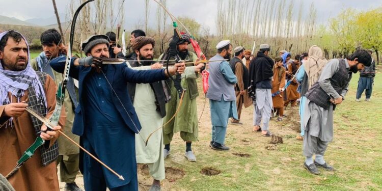 میدان وردګو کې د غشي ویشتلو سیالۍ پیل شوې