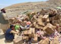 ننګرهار کې ۱۸ ټنه تاريختېر او بېکيفيته خوراکي توکي وسوځول شول