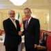 وانګ يي د ایران د ملي امنيت شورا له منشي علي احمد يان سره وکتل