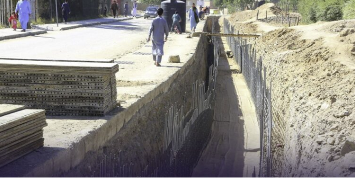 د کابل ۵مه ناحیه کې د یوه کانال د جوړولو چارې روانې دي