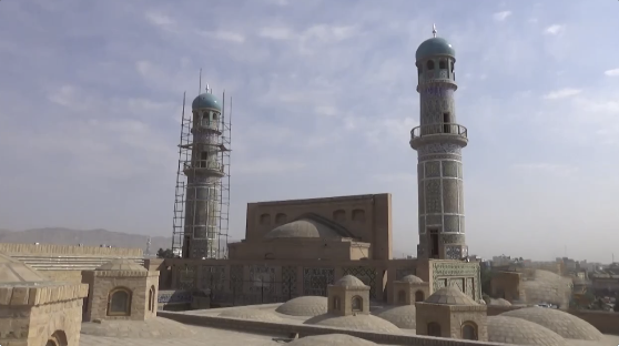 هرات کې د جامع جومات ځینې برخې مرمت او بیارغول شوي