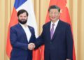 شي جين پينګ د چيلي له ولسمشر ګابريل بوريک سره وکتل