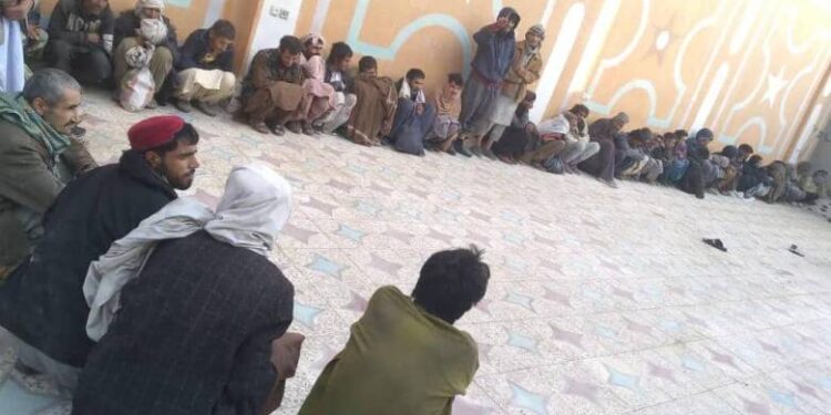نیمروز کې په نشه یي توکو ۱۱۰ روږدي کسان راټول شوي