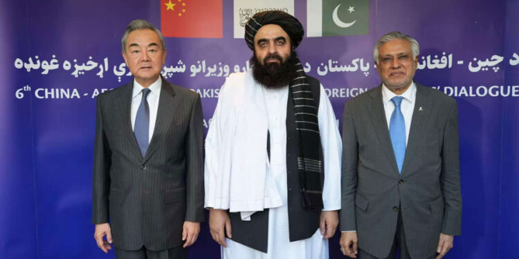 د چین، افغانستان او پاکستان د بهرنیو چارو وزیرانو شپږم ډیالوګ ترسره شو