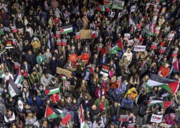 ایټالیا کې د فلسطین په ملاتړ ستر لاریون څلور ورځې دوام درلود