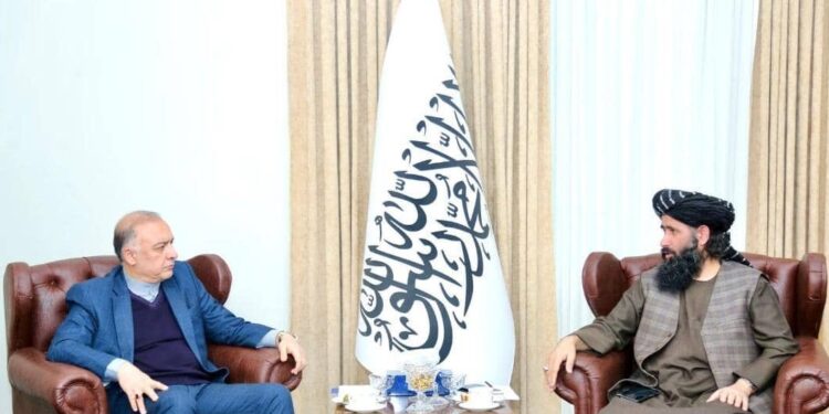 د بهرنیو چارو وزارت مالي او اداري مرستيال له خپل ایراني سیال سره کتلي