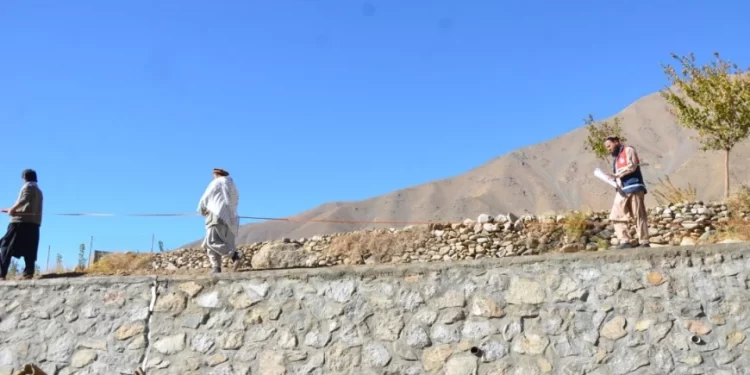 پنجشېر؛ د ۲ استنادي دېوالونو د جوړولو چارې بشپړې شوې دي