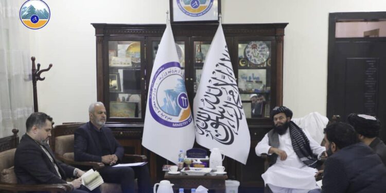 د کانونو او پټرولیم وزیر کابل کې د ایران له سفیر سره کتلي دي