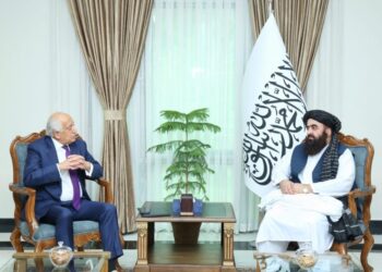 مولوي امیر خان متقي له زلمي خلیلزاد سره پر دوه اړخیزو اړیکو خبرې کړې