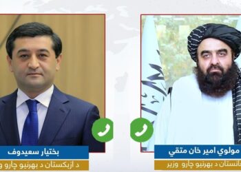 امیرخان متقي؛ د ازبکستان د بهرنیو چارو له وزیر سره ټيلیفوني خبرې کړې
