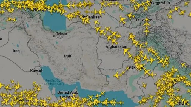 پر ایران د امریکا او اسراییلو له بریدونو وروسته ۳ زره الوتنې لغوه شوې