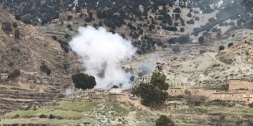 د پاکستان پوځي رژیم پر کونړ ۱۵۹ توغندي توغولي