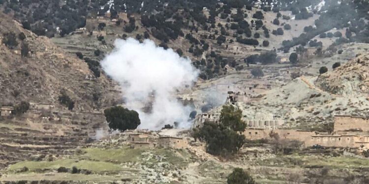 د پاکستان پوځي رژیم پر کونړ ۱۵۹ توغندي توغولي