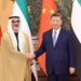شي جين پينګ د متحده عربي اماراتو د ابوظبۍ وليعهد شيخ خالد سره ولیدل