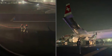 هند؛ د الوتکې انجڼ کې د اورلګېدنې له امله ۶ تنه ټپیان شوي