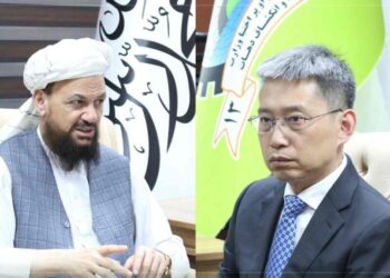 ملا عبداللطیف منصور؛ کابل کې د چین له سفیر، جاو شینګ سره کتلي