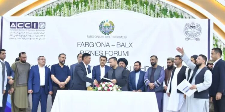 بلخ؛ د ازبکستان د فرغانې د تولیداتو دایمي نندارتون پرانیستل شو